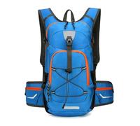 Gvvsjgdbis Sac à dos d'hydratation pour sports de plein air, randonnée, camping, escalade, alpinisme, voyage, bleu