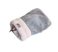 Gvvsjgdbis Sac de Couchage d'hiver pour Chat en Peluche, Sac de Couchage Auto-Chauffant pour Chat D'Intérieur, Cachette pour Chat, Sac de Couchage pour Animaux de Compagnie A