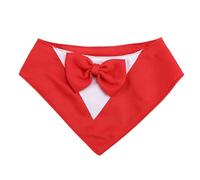 Gvvsjgdbis Smoking pour Chien,Collier Mariage Formel avec NœUd Papillon,Costume d'anniversaire pour Chien,FêTe pour Animaux de Compagnie,Tenue de Saint-Valentin pour Chien,Cosplay, XS Rouge