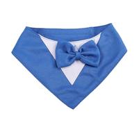 Gvvsjgdbis Smoking pour Chien,Collier Mariage Formel avec NœUd Papillon,Costume d'anniversaire pour Chien,FêTe pour Animaux de Compagnie,Tenue de Saint-Valentin pour Chien,Cosplay, XS Bleu
