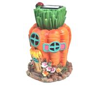 Gvvsjgdbis Statue de jardin à LED avec lumière végétale - Figurine d'extérieur pour pelouse, terrasse, cour, décoration d'intérieur, A