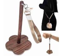 Gvvsjgdbis Support de, Support de Boule de Portable avec Bracelet en Bois, Organisateur de Tourbillonnant, Rangement pour l'amour de L'Artisanat
