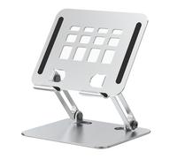 Gvvsjgdbis Support de tablette en aluminium pour bureau à double tige - Support de tablette réglable pour 10,2 à 32,5 cm