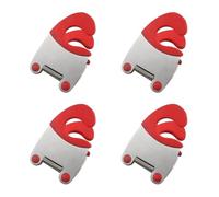 Gvvsjgdbis Support en acier inoxydable pour casseroles et cuillères, anti-brûlure, pince à cuillère, ustensiles de cuisine, rouge
