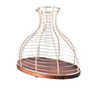 Gvvsjgdbis Support en métal pour bouchon de vin - Vase de ferme - Décoration de ferme - Multifonction - Pratique - Cadeau facile à utiliser - Environ 24 x 15 x 22 cm - A