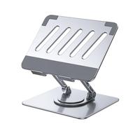 Gvvsjgdbis Support pour ordinateur portable pliable, rotatif à 360 °, support en alliage d'aluminium réglable en hauteur, compatible avec les ordinateurs portables de 7 à 17 pouces, facile à utiliser