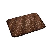 Gvvsjgdbis Tapis de bain pavé absorbant l'eau, lavable en machine, facile à installer (50 x 80 cm, marron)