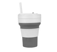 Gvvsjgdbis Tasse à café pliable en silicone, portable et réutilisable pour l'extérieur, la randonnée, un usage quotidien à la maison, tasse à eau pliable respectueuse de l'environnement A