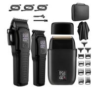 Gvvsjgdbis Tondeuse à cheveux professionnelle pour homme, tondeuse à barbe et rasoir électrique avec écran LED