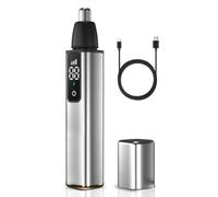 Gvvsjgdbis Tondeuse de nez pour homme rechargeable par USB avec écran LCD, outil de coupe professionnel, facile à installer, facile à utiliser -B