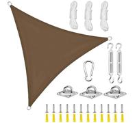 Gvvsjgdbis Voile D'Ombrage Triangulaire en Tissu Imperméable, Auvent Imperméable pour Pelouse, Jardin, Activités de Plein Air, Patio, Arrière-Cour, Pelouse