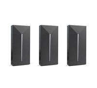 Gvvsjgdbis Wiegand Lot de 3 petits lecteurs de cartes de contrôle d'accès IP68 étanches RFID longue portée, 13,56 MHz IC/MF