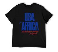 GVwz's'k We are The World Anniversary USA for Africa United Artists White T-Shirt White