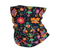 GVYGVY Cache-cou pour homme et femme - Imprimé floral rétro dessiné à la main - Cagoule pour le visage