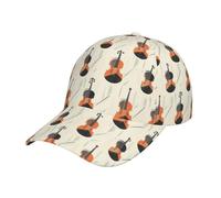 GVYGVY Casquette de baseball pour femme et homme - Imprimé violoncelle cool réglable pour casquette de baseball femme et homme, chapeau de papa sportif noir