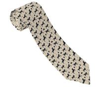 GVYGVY Cravates pour homme - Chapeau d'étoile de cheval confortable imprimé noir pour homme pour affaires, mariage, fête des pères, anniversaire