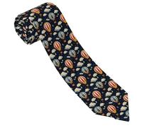 GVYGVY Cravates pour homme - Cravate confortable avec imprimé montgolfière ciel étoilé pour homme pour affaires, mariage, fête des pères, anniversaire