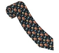 GVYGVY Cravates pour homme - Cravate confortable pour homme avec imprimé de montgolfières et ciel étoilé pour affaires, mariage, fête des pères, anniversaire