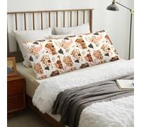 GVYGVY Housse de coussin de corps avec fermeture éclair - Doux imprimé Kawaii Little House 50,8 x 137,2 cm, housse de coussin confortable, longue taie d'oreiller amovible