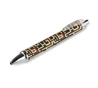 GVYGVY Lot de 1 stylo à bille noir - Motif camouflage labyrinthe 0,5 mm - Stylos à bille à encre fine pour écrire, fournitures de bureau et scolaires