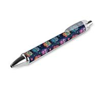 GVYGVY Lot de 1 stylo à bille noir - Motif chouette mignonne - 0,5 mm - Stylo à bille à encre fine pour écrire, fournitures de bureau et scolaires