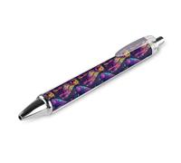 GVYGVY Lot de 1 stylo à bille noir - Stylo à bille Neon Art Pitbull 0,5 mm pour journal, stylo à bille à encre fine pour écrire, fournitures de bureau et scolaires