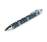 GVYGVY Lot de 1 stylo à bille noir - Stylos à bille élégants avec imprimé papillon et libellule de 0,5 mm pour journal, stylo à bille à encre fine pour écrire, fournitures de bureau et scolaires