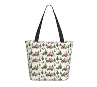 GVYGVY Sac fourre-tout de voyage pour femme - Imprimé camion de forêt rétro léger sac à bandoulière pour infirmière, plage, grand sac à main tendance avec fermeture éclair