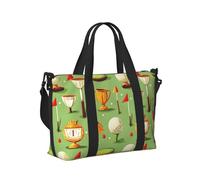 GVYGVY Sac fourre-tout pour ordinateur portable pour femme - Sac de voyage à bandoulière pour femme - Motif drapeau de golf - Sac de voyage pour femme - Sac de voyage à bandoulière pour homme