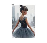 GVYGVY Serviettes de golf pour homme et femme - 61 x 40,6 cm - Imprimé ardoise ballet mignon n°13 - Serviette absorbante à séchage rapide pour balle de nettoyage et sac de club - Accessoires avec