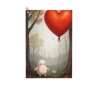 GVYGVY Serviettes de golf pour homme et femme - 61 x 40,6 cm - Imprimé ballons de dessin animé rouge n°13 - Serviette absorbante à séchage rapide pour balle de nettoyage et sac de club - Accessoires