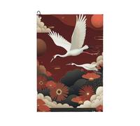 GVYGVY Serviettes de golf pour homme et femme - 61 x 40,6 cm - Imprimé grues élégantes de dessins animés n°13 - Serviette absorbante à séchage rapide pour balle de nettoyage et sac de club