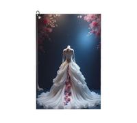 GVYGVY Serviettes de golf pour homme et femme - 61 x 40,6 cm - Robe élégante à imprimé floral n°13 - Serviette absorbante à séchage rapide pour balle de nettoyage et sac de club - Accessoires avec