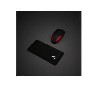 Glorious Gaming Repose-Poignets rembourré pour Souris - Bords Cousus Anti-effilochement, Surface en Tissu Lisse, Base Anti-dérapante, fermeté Moyenne, 200 x 100 x 17 mm - Noir