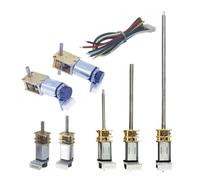 GW1812 N20 Encoder DC 12V (Compatible 6V 3V) Mini Micro Metal Worm Gear DC Motor Double Shaft 16-381RPM With Hall Sensor 7PPR(27,12V Single Shaft)