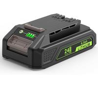 GW2430 Battery 24V 2000mAh Replacement for Greenworks 24V(Not for 48V Battery 29842 29852 29322 29862 2938202 26111700 CAM803 Cordless Power Tool with Indicator Light