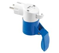 GW64209 Gewiss Adaptateur de Chivile vers Industriel IP44 - Fiche 2P+T 16A 250V AC 50/60HZ Allemand / Français - Prise 2P+T 16A 230V AC