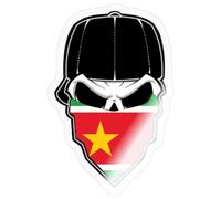 Gwada Skull 971 Guadeloupe Cadeau Antilles Autocollant Sticker