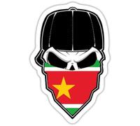 Gwada Skull 971 Guadeloupe Cadeau Antilles Autocollant Sticker