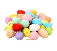GWAWG 24Pcs Easter Egg Decorations,Hanging Easter Egg Ornaments,Colorful Plastic Eggs for Indoor and Outdoor,for DIY Crafts Party School Office Home Decor Easter Gifts (Coloré)