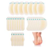 GWAWG 28PCS Pansements Ampoules,4Tailles Pansements Hydrocolloïde Gel Bandages,talons, prévention des ampoules pour orteils et doigts, protection du talon et de la peau de protection