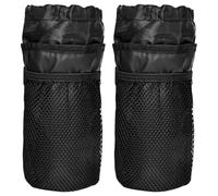 GWAWG 2PCS Porte Bidon VTT de Vélo avec Poche en Maille, Gourde Velo Isotherme, Porte Gourde Velo Enfant, Porte Gobelet Poussette, Bidon VTT pour Montagne