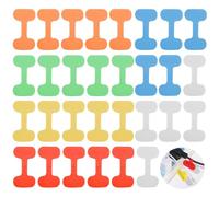 GWAWG 30 Stück Étiquette de Câble, étiquettes de cordon, étiquettes de fil pour la gestion et l'identification des câbles,Etiquette Multi Couleur pour Ecrire à la Main