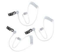 GWAWG 3PCS Air Tube Headphones, Écouteur Air Tube, Tube Acoustique de Sécurité Oreillette,Bobines d'air Acoustiques de Rechange, Transparent