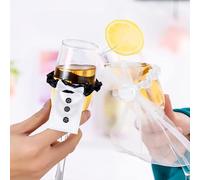 GWAWG 4 pièces décoration mariage pour flûte à champagne, Mr & Mrs, mini robe et costume, déco mariage romantique, pour engagement, anniversaire, cadeau de mariage couple