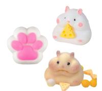 GWAWG 6Pcs Jouets Squishy Mini Mignons, Mochi Squishy Soft Patte de Chat, Jouets Anti-Stress, Jouets à Presser pour Enfants et Adultes, Jouets de Détente et Cadeaux Kawaii, Jouets Mignons (10)
