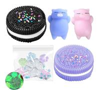 GWAWG 6Pcs Jouets Squishy Mini Mignons, Mochi Squishy Soft Patte de Chat, Jouets Anti-Stress, Jouets à Presser pour Enfants et Adultes, Jouets de Détente et Cadeaux Kawaii, Jouets Mignons (7)