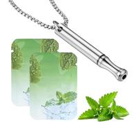 GWAWG Anxiété respiration collier avec résistance,Menthe arôme Breathlace Tube respiration collier,Calm Breathlace Stop Stress colliers,résistance respiration collier pour père,Femmes,Hommes