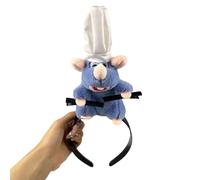 GWAWG Bandeau ratatouille de dessin animé Remy,Accessoires de costume de dessin animé,Oreilles de souris mignonnes,Ratatouille Costume de souris pour enfants et adultes (bleu profond, une taille)