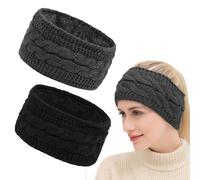 GWAWG Bandeaux d'hiver pour cheveux de femme, bandeaux d'hiver en tricot torsadé, bandeau thermique épais élastique Vans, cache-oreilles confortable, bandeau en crochet pour femme, cadeau pour femme